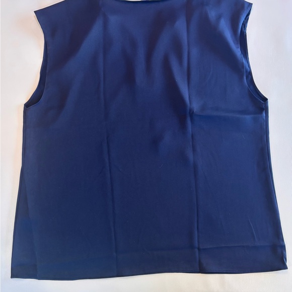 Banana Republic Deep Blue Sleeveless Blouse - Picture 2 of 4
